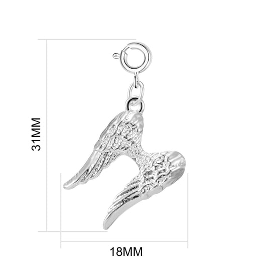 Angel Wings Charm - Philip Jones Jewellery