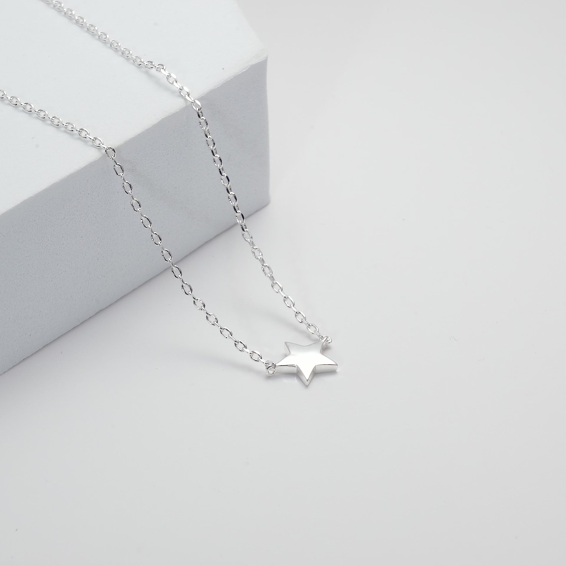 Silver Plated Star Necklace