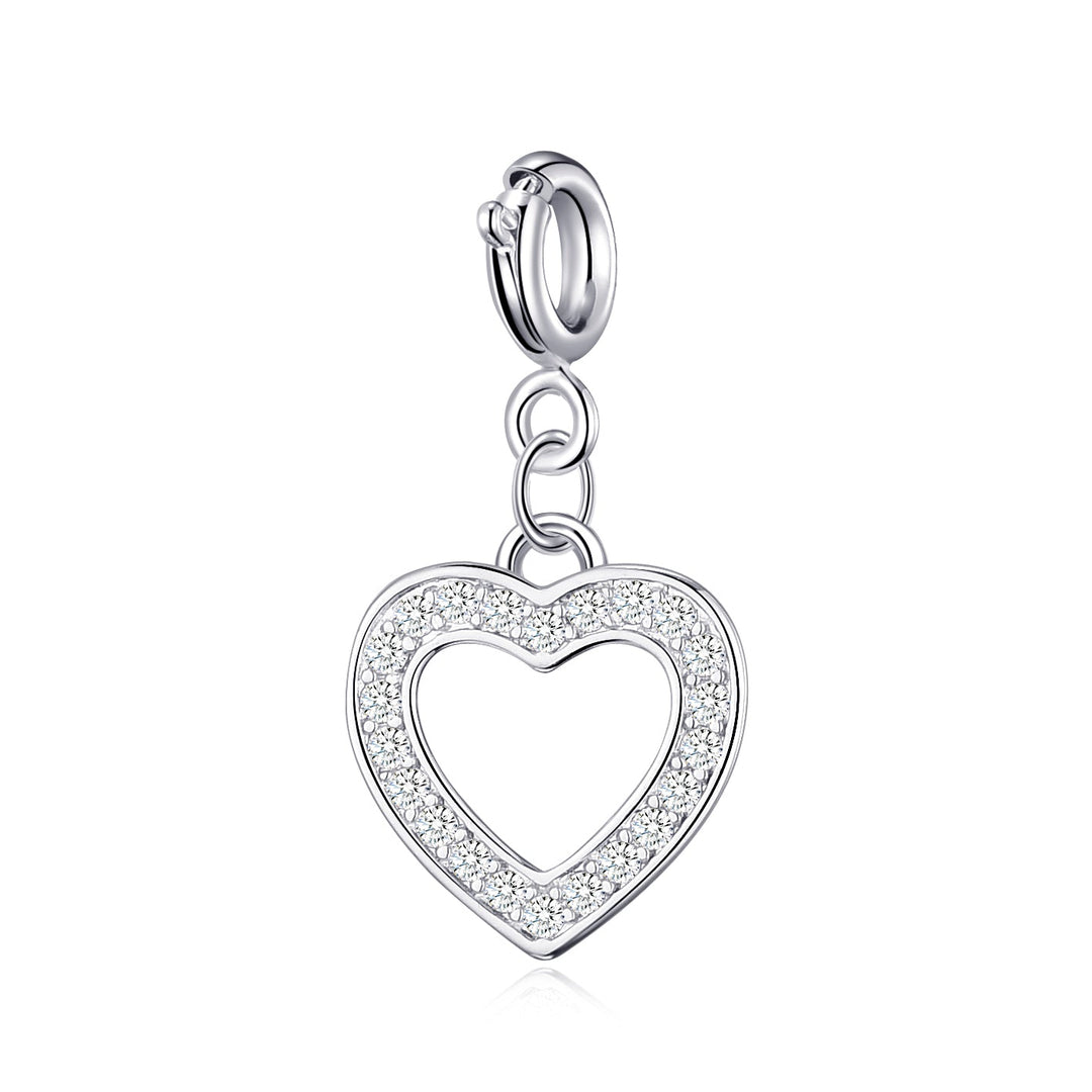 Clip On Charms Created with Zircondia® Crystals - Philip Jones Jewellery