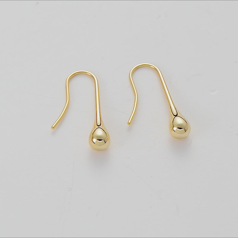 Gold Plated Teardrop Earrings Video