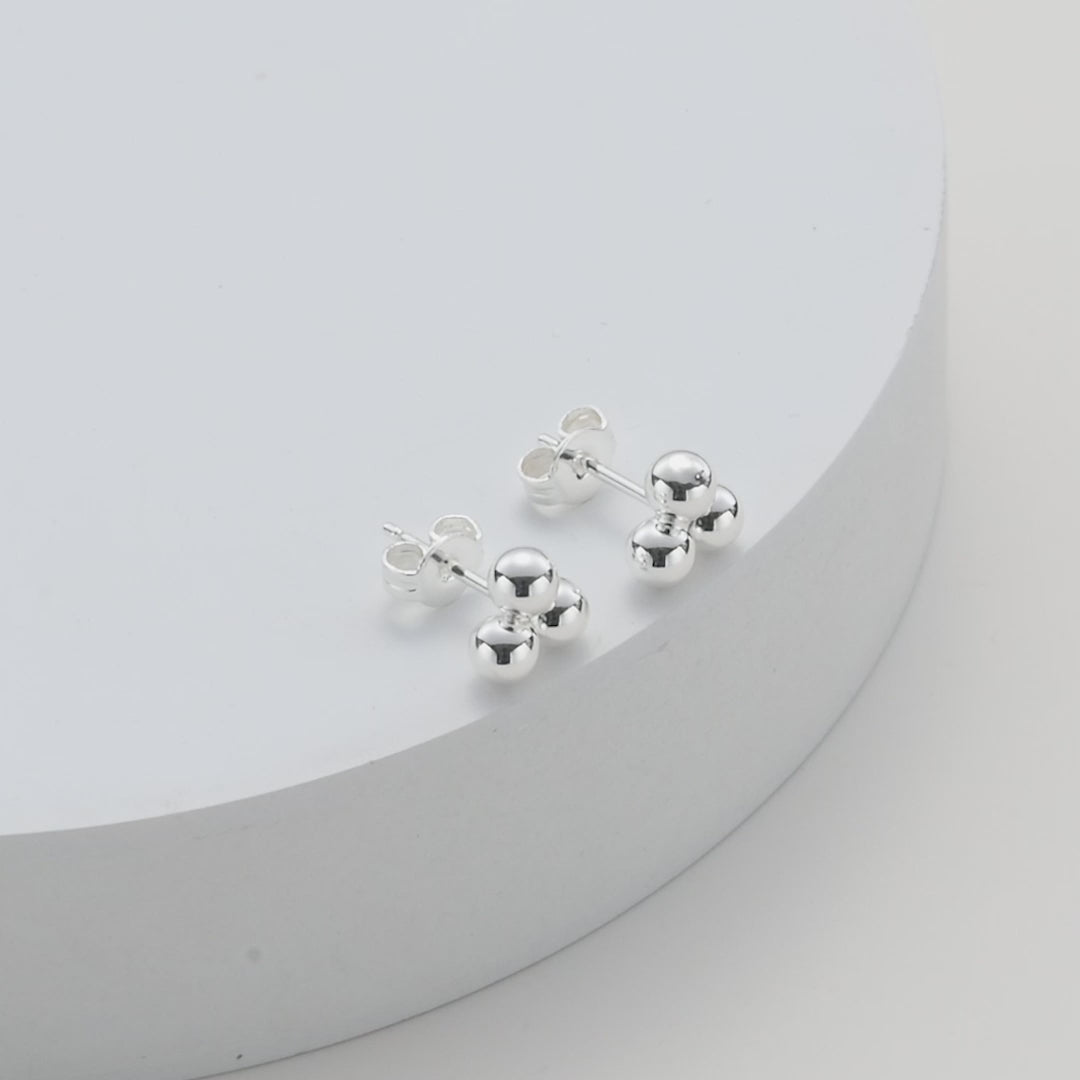 Silver Plated Trinity Earrings Video