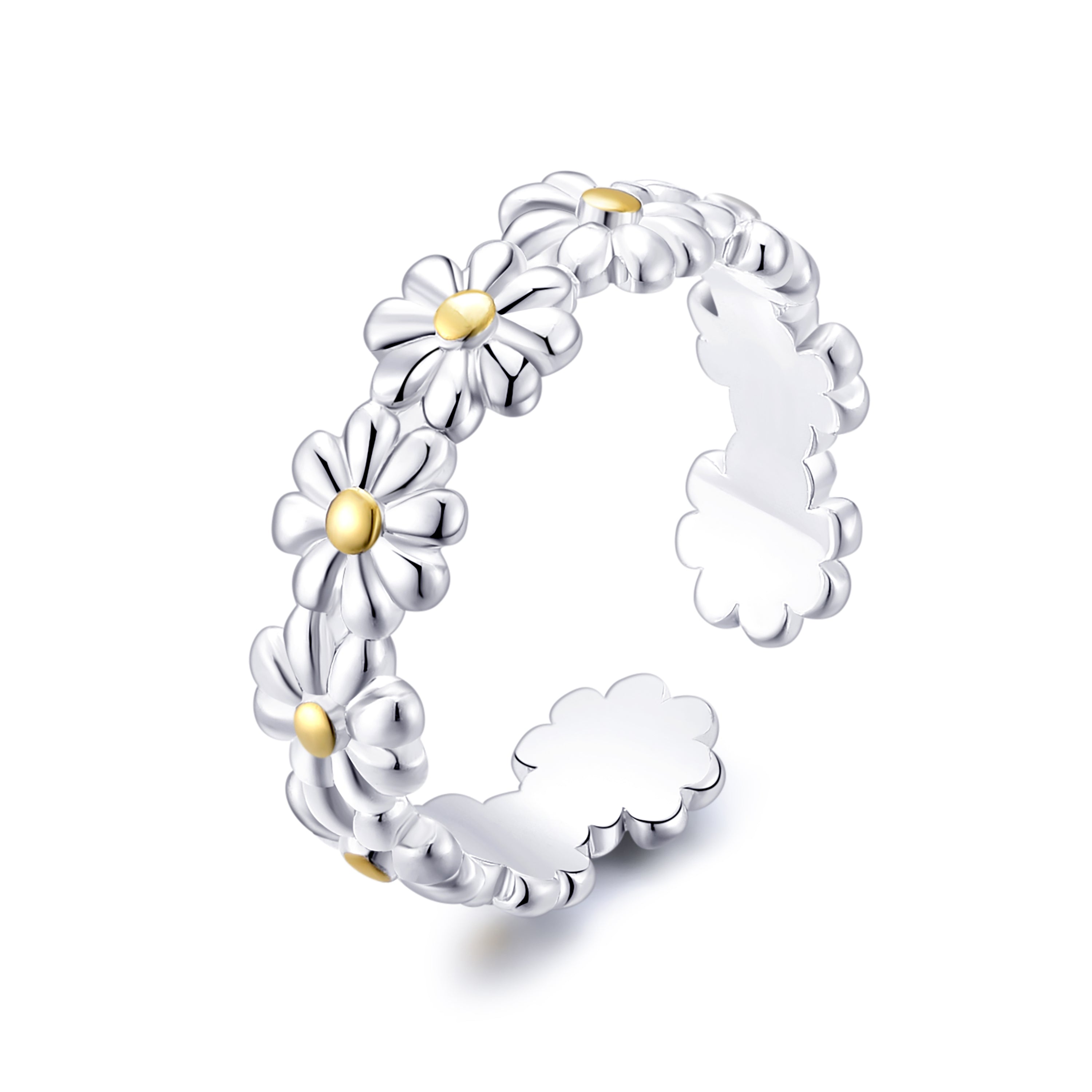 Adjustable Daisy Eternity Ring by Philip Jones Jewellery
