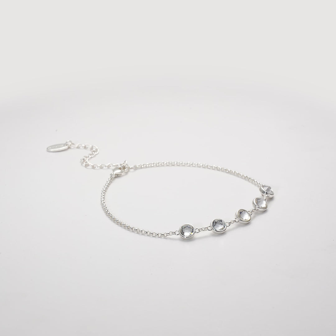 Crystal Chain Bracelet Created with Zircondia® Crystals Video
