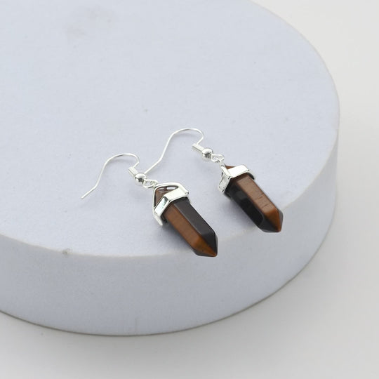 Tiger's Eye Gemstone Drop Earrings Video