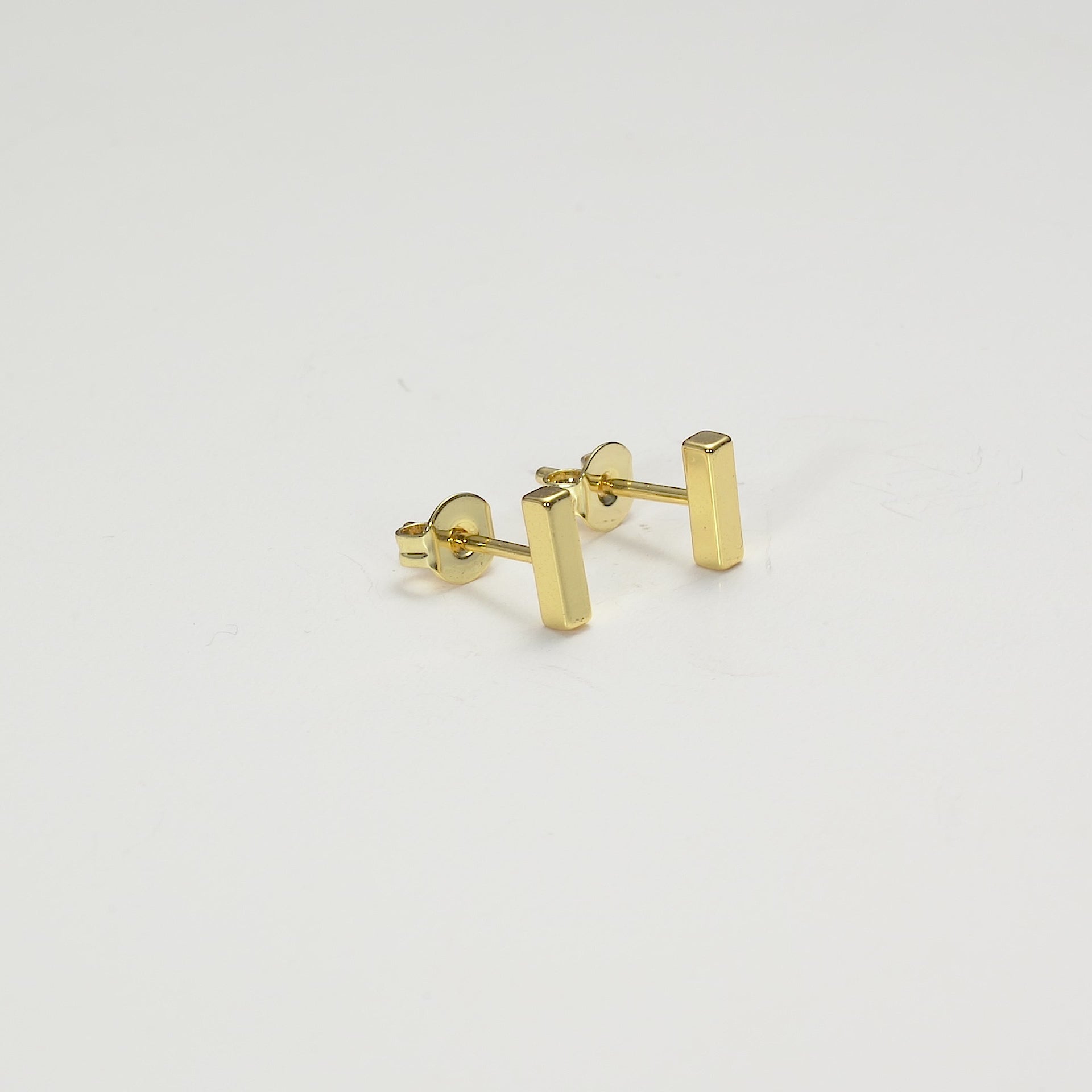 Gold Plated Bar Earrings Video