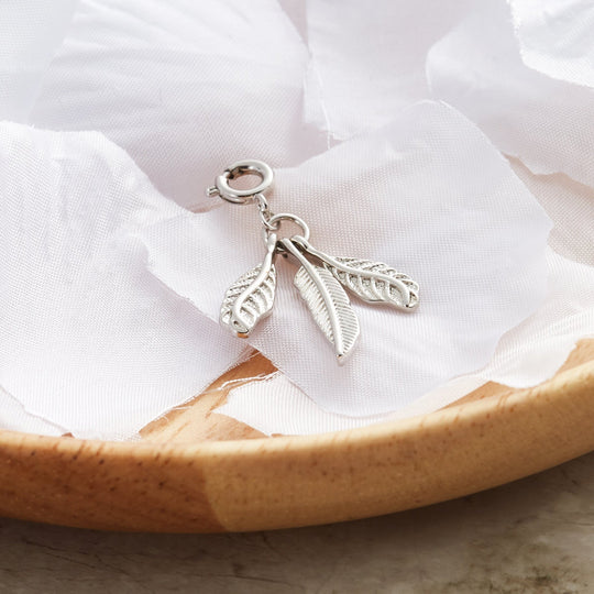 Feathers Charm - Philip Jones Jewellery