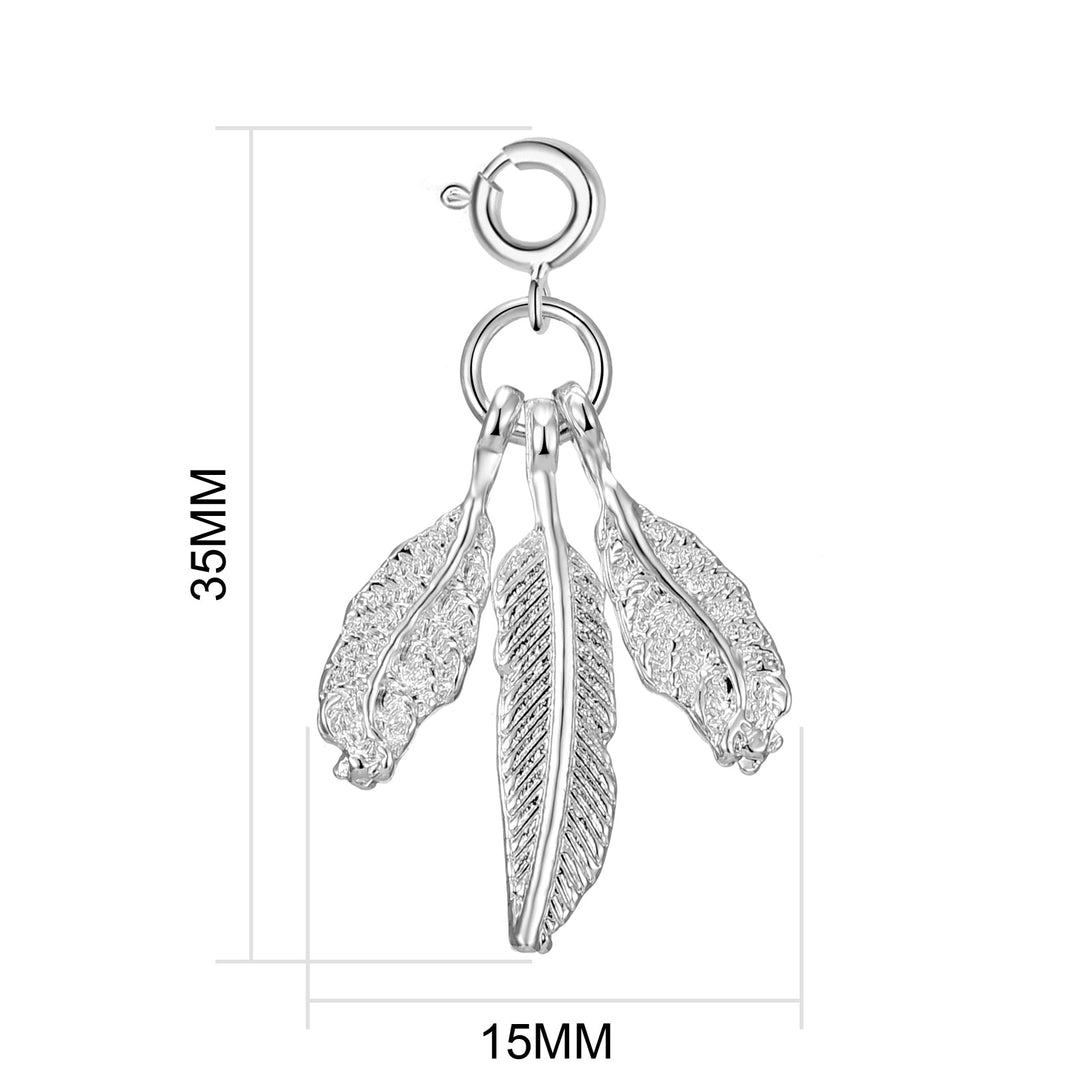 Feathers Charm - Philip Jones Jewellery