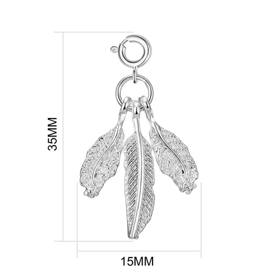 Feathers Charm - Philip Jones Jewellery