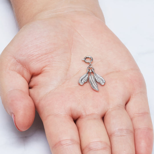 Feathers Charm - Philip Jones Jewellery