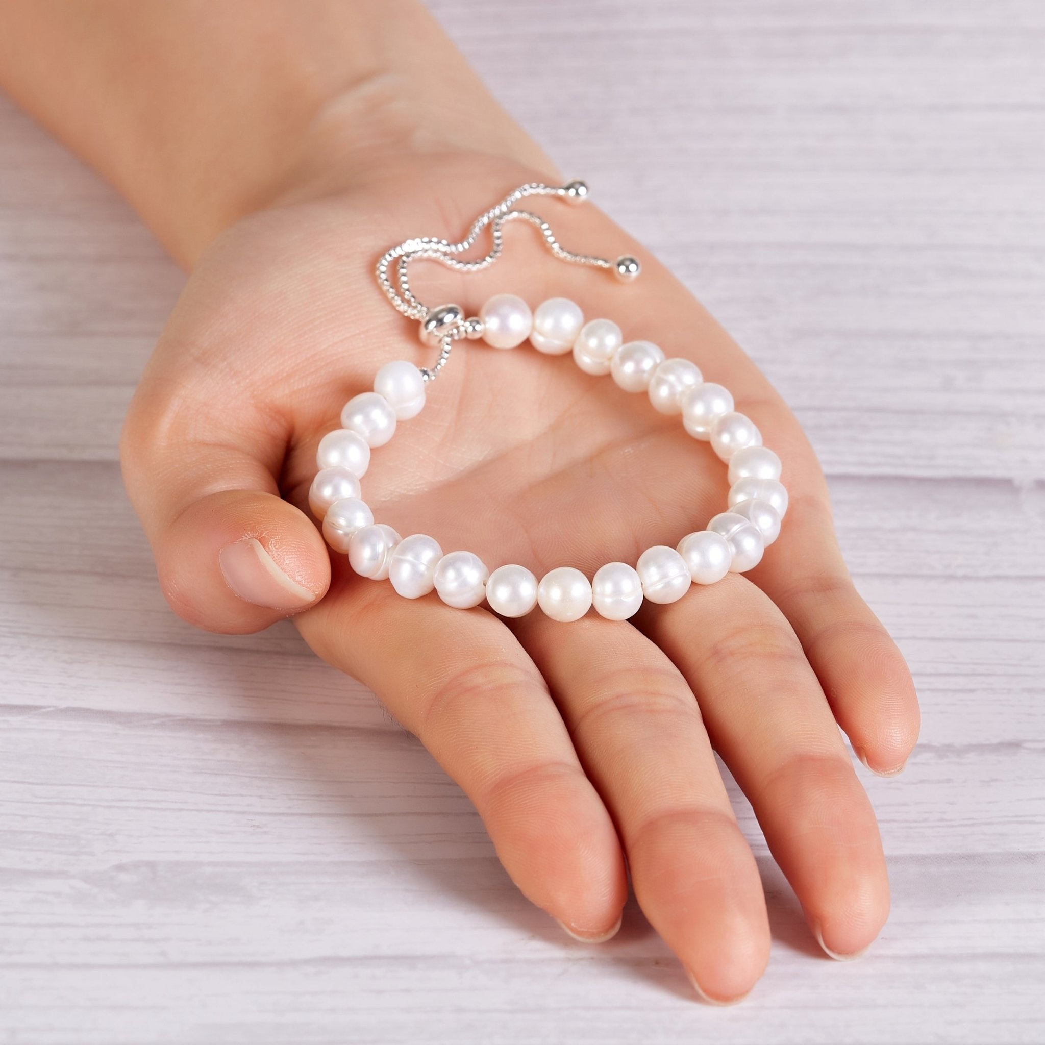 Freshwater Baroque Pearl Friendship Bracelet - Philip Jones Jewellery