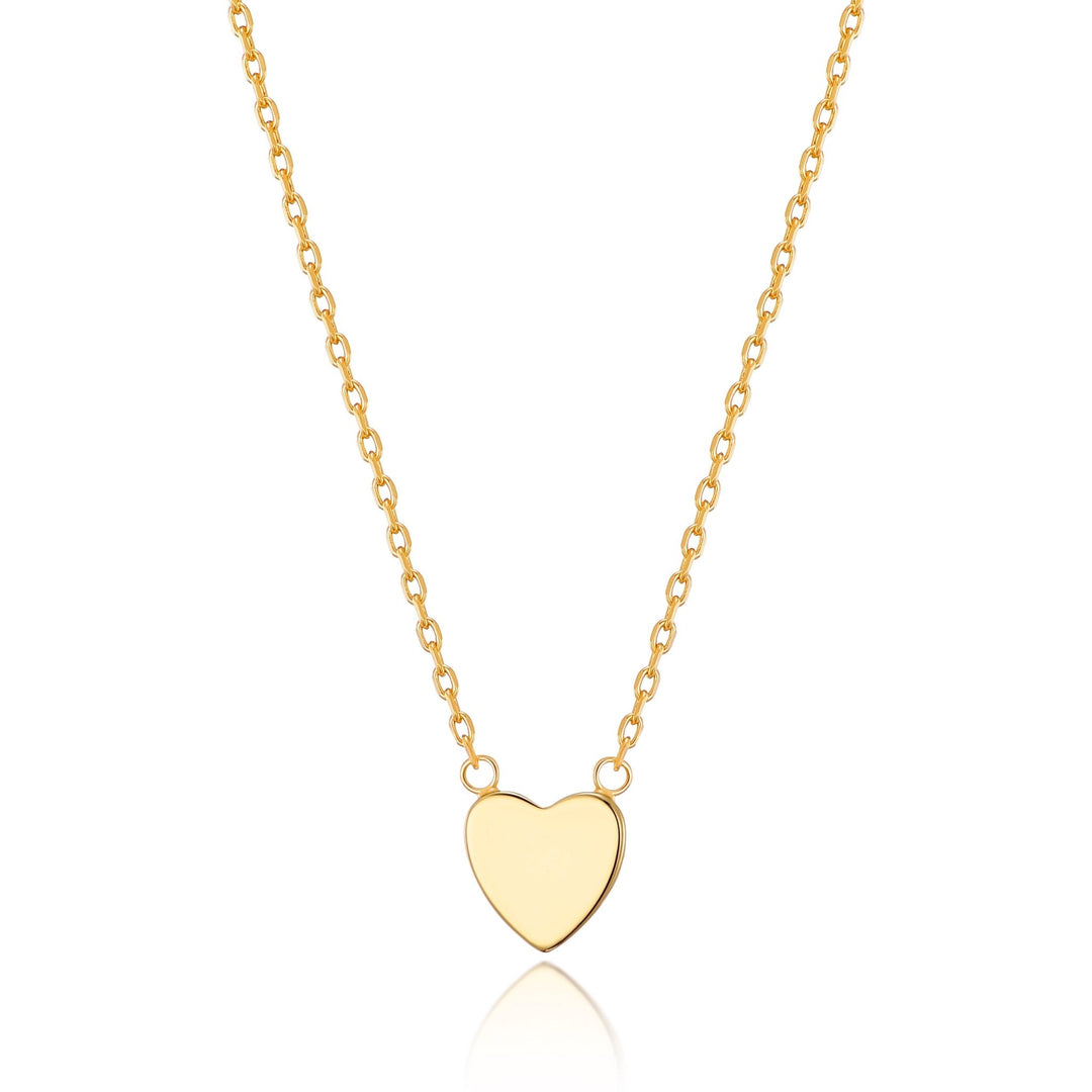 Gold Plated Heart Necklace with Quote Card - Philip Jones Jewellery