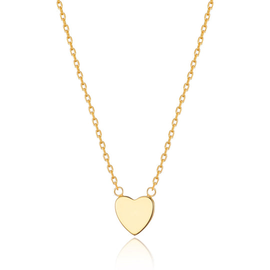 Gold Plated Heart Necklace with Quote Card - Philip Jones Jewellery