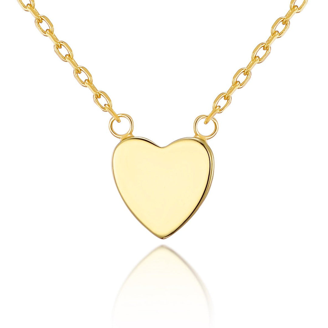 Gold Plated Heart Necklace with Quote Card - Philip Jones Jewellery