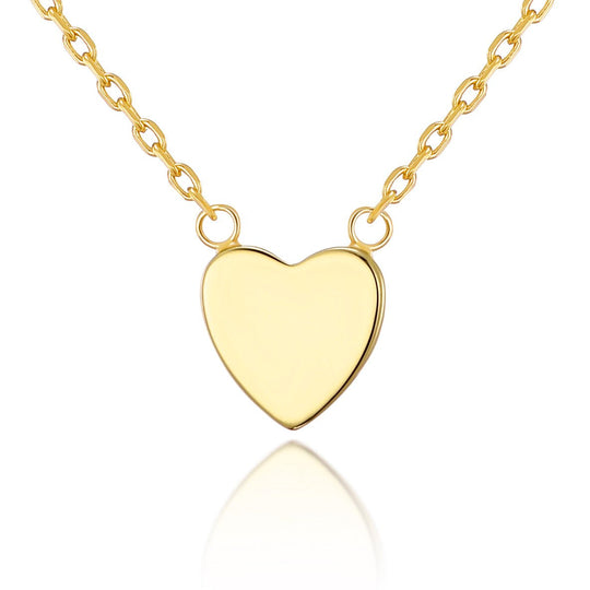 Gold Plated Heart Necklace with Quote Card - Philip Jones Jewellery