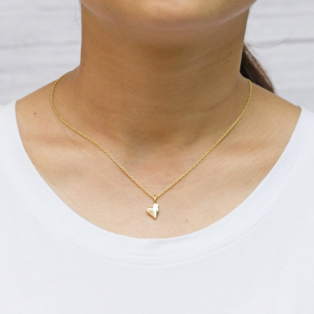 Gold Plated Mother Daughter Piece of My Heart Necklace Set - Philip Jones Jewellery