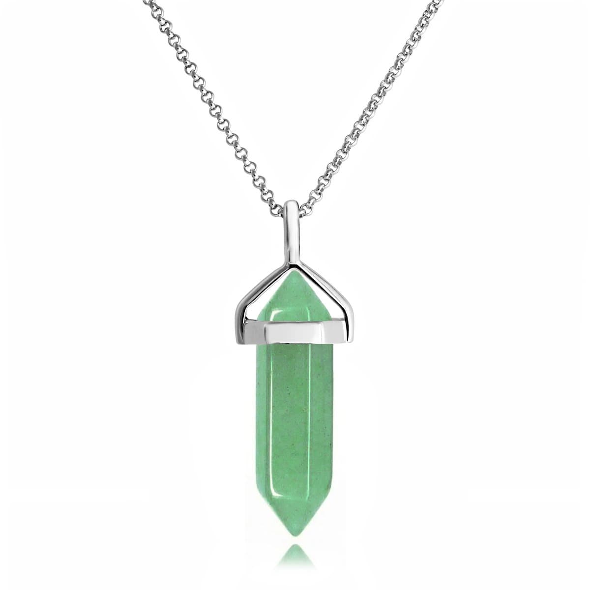 Green Aventurine Genuine Gemstone Necklace