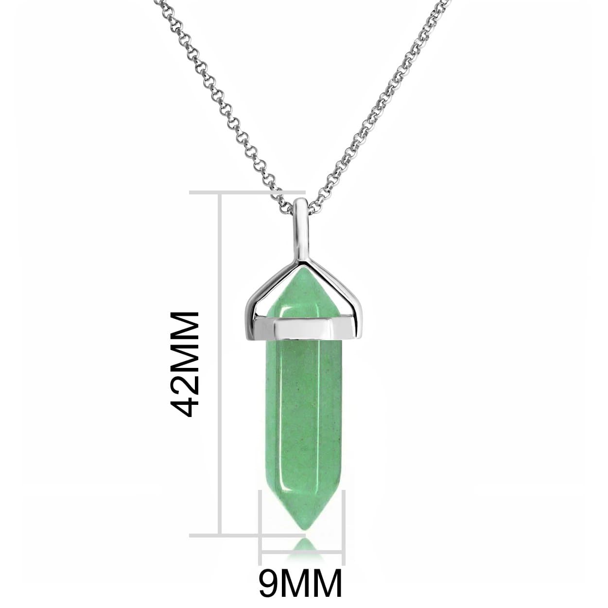 Green Aventurine Genuine Gemstone Necklace