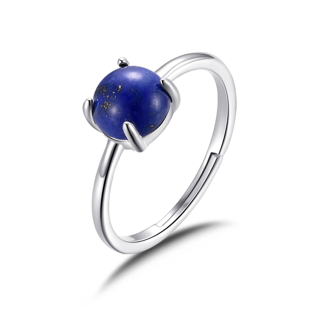 Lapis Adjustable Ring with Quote Card - Philip Jones Jewellery
