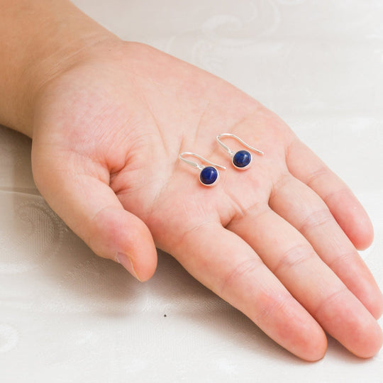 Lapis Drop Earrings with Quote Card - Philip Jones Jewellery