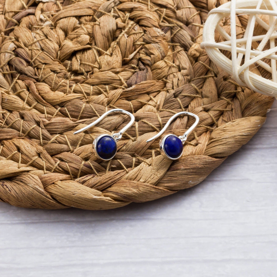 Lapis Drop Earrings with Quote Card - Philip Jones Jewellery