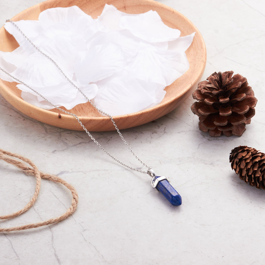 Lapis Gemstone Necklace with Quote Card - Philip Jones Jewellery