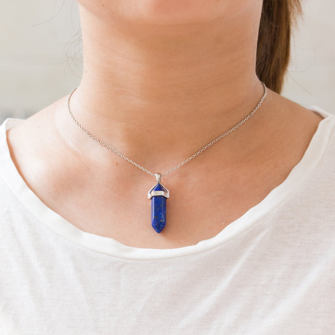 Lapis Gemstone Necklace with Quote Card - Philip Jones Jewellery