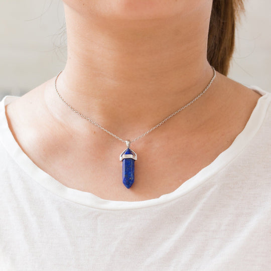 Lapis Gemstone Necklace with Quote Card - Philip Jones Jewellery
