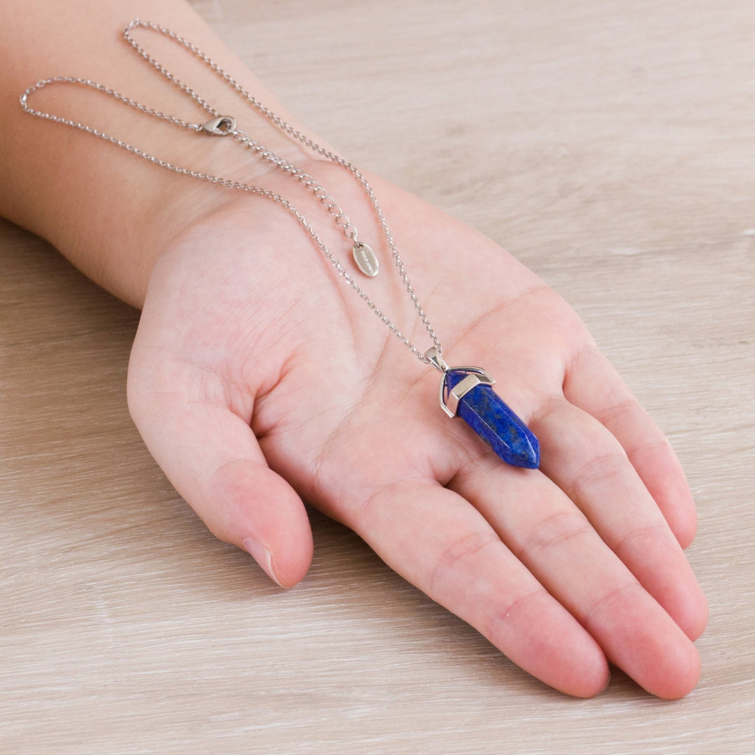 Lapis Gemstone Necklace with Quote Card - Philip Jones Jewellery