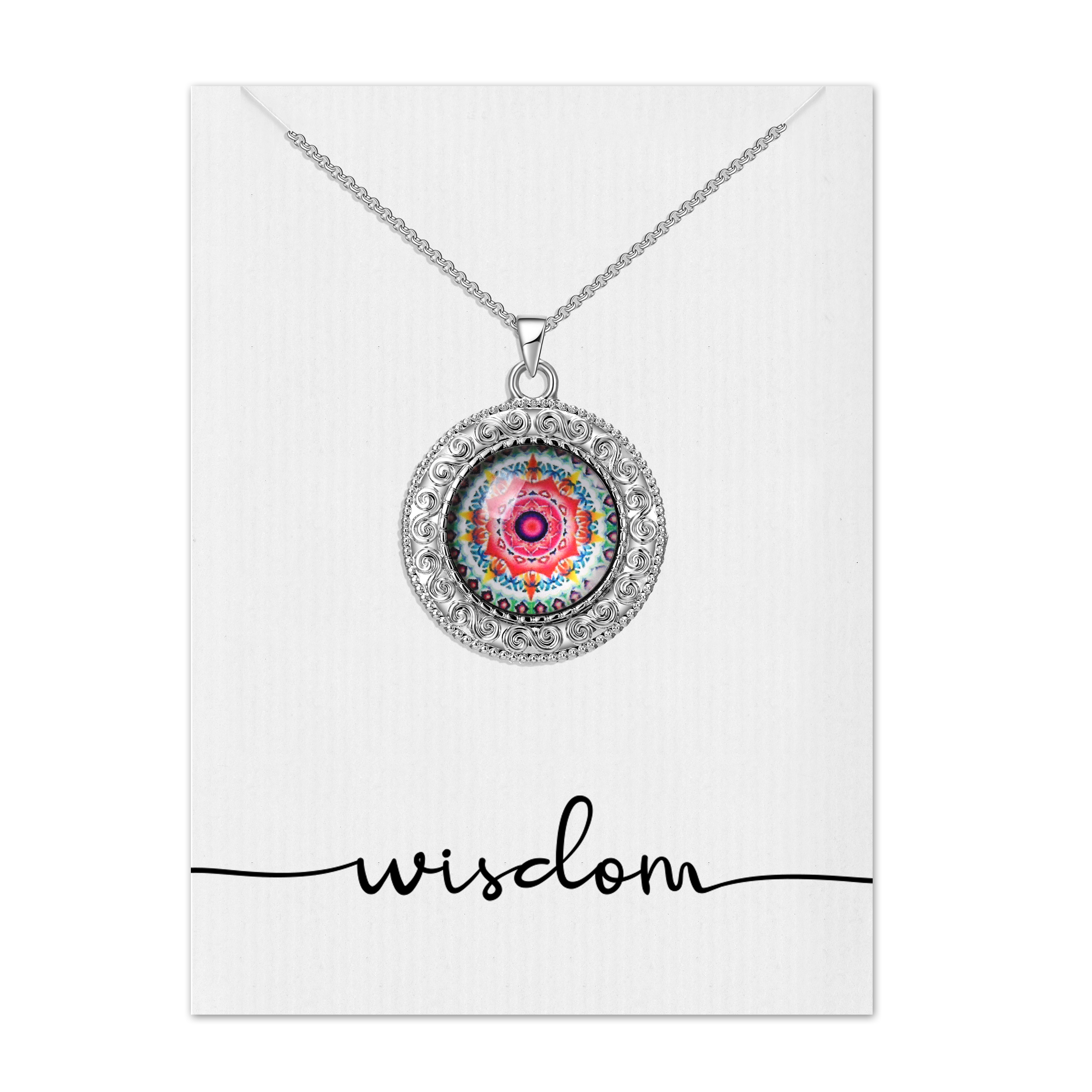 Wisdom Mandala Necklace by Philip Jones Jewellery
