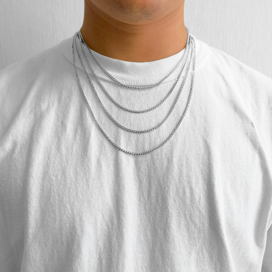 Mens 18 Inch Chain On Neck Mens 18 Inch Chain Men's 18 Inch Solid