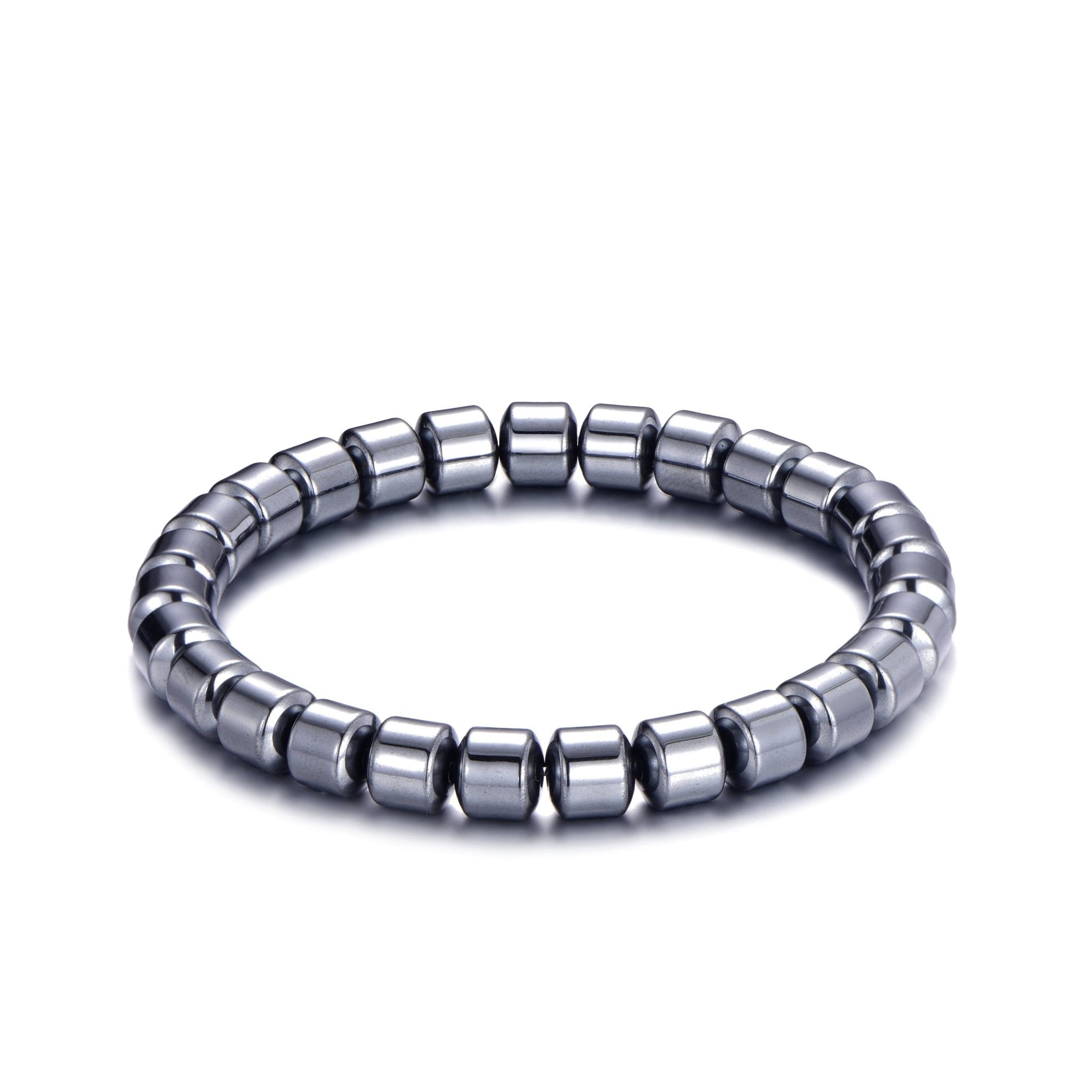 Men's Hematite Stretch Bracelet - Philip Jones Jewellery