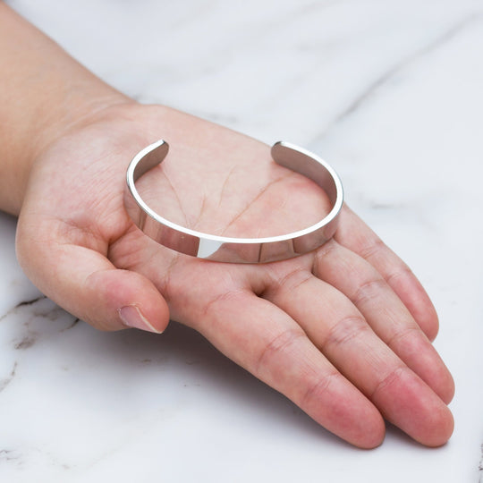 Men's Stainless Steel Cuff Bracelet - Philip Jones Jewellery