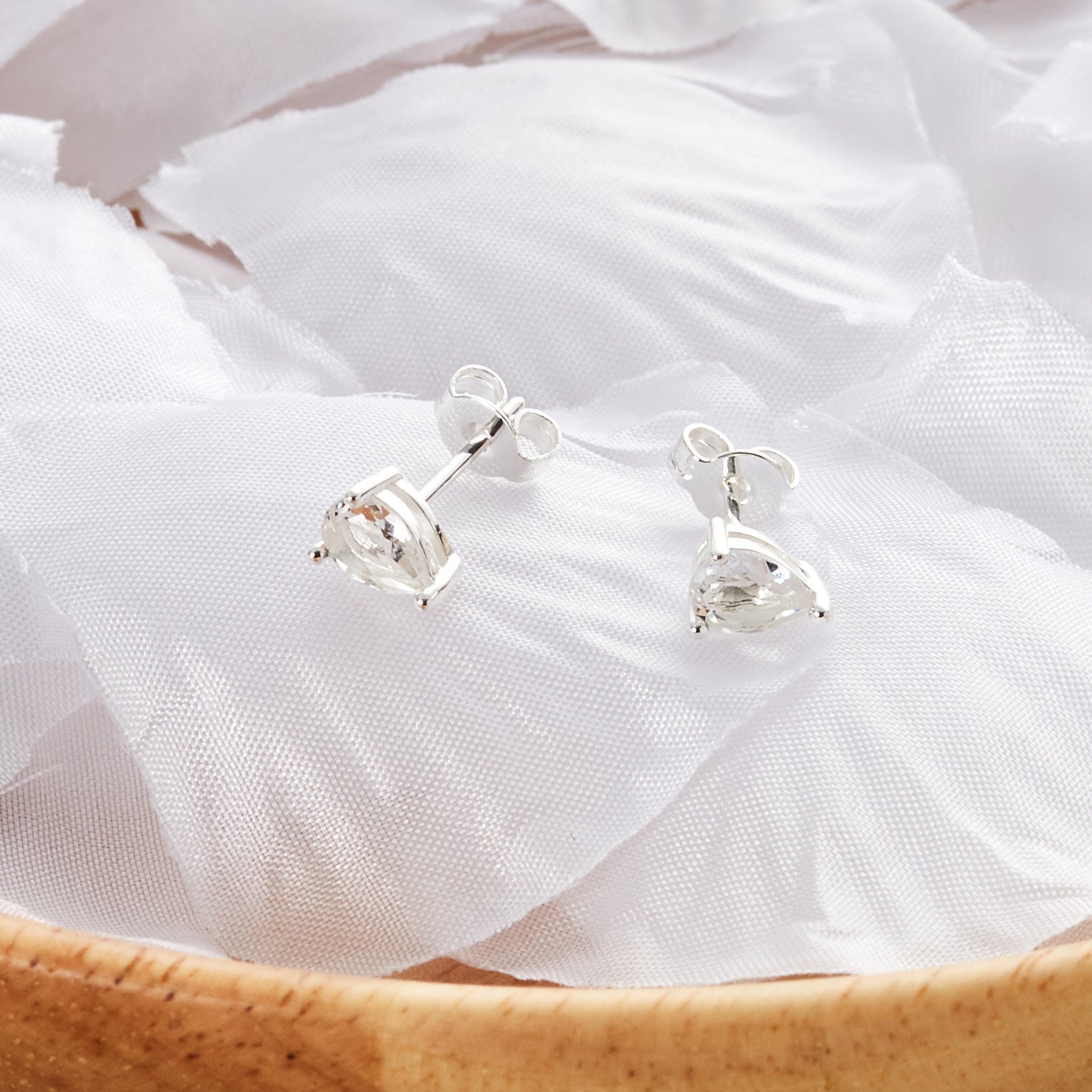 Pear Earrings Created with Zircondia® Crystals
