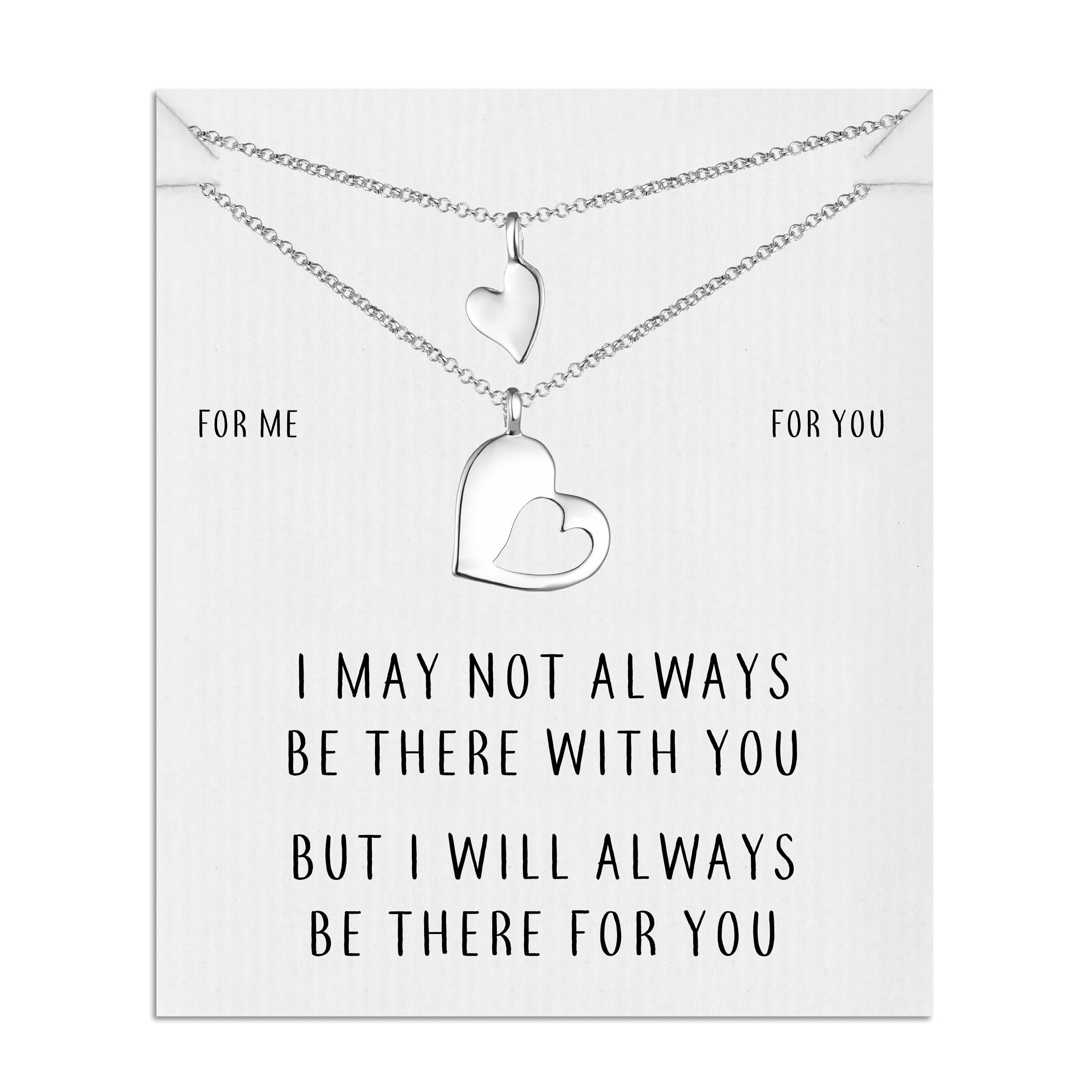 For Me For You Piece of My Heart Necklace Set by Philip Jones Jewellery