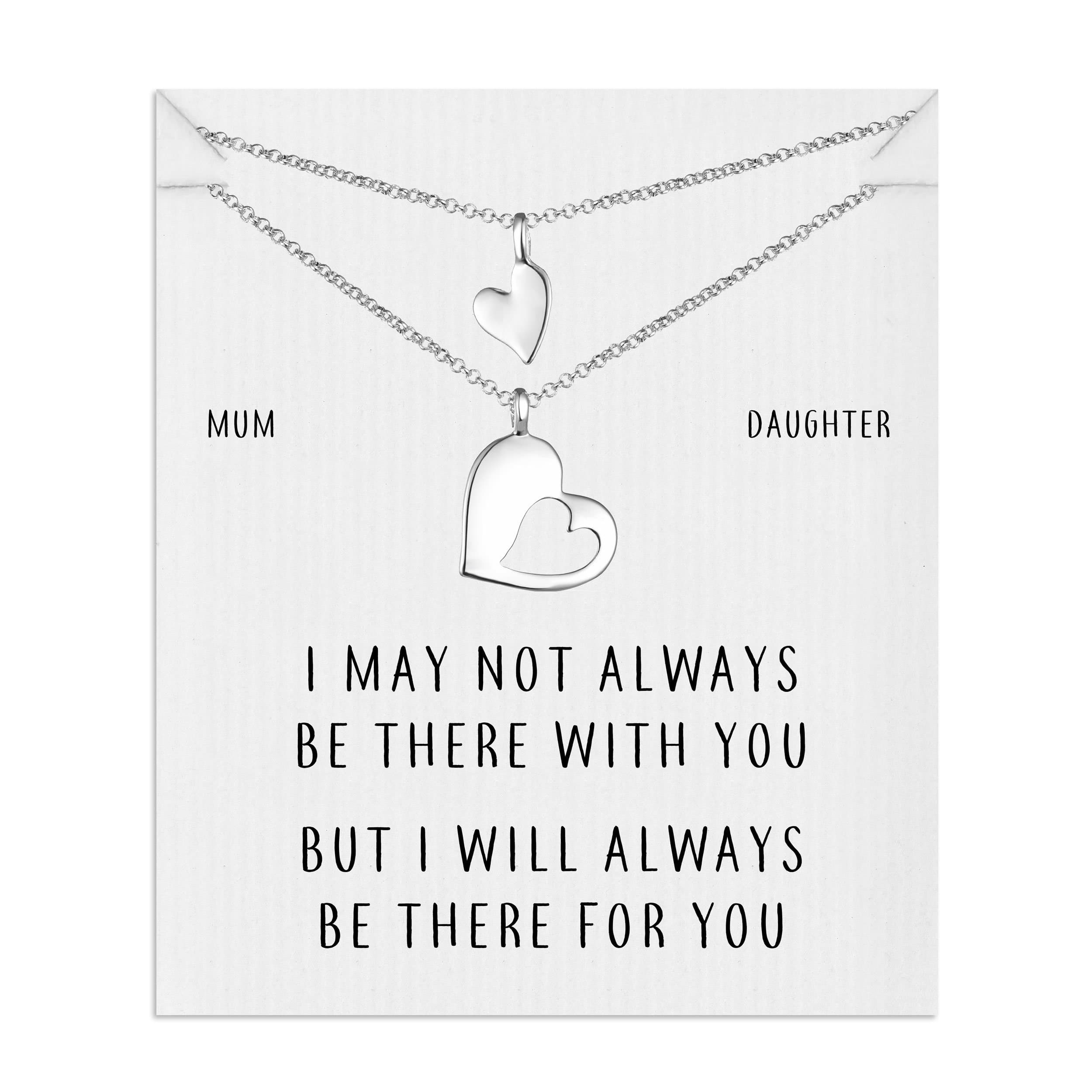 Mother Daughter Piece of My Heart Necklace Set by Philip Jones Jewellery