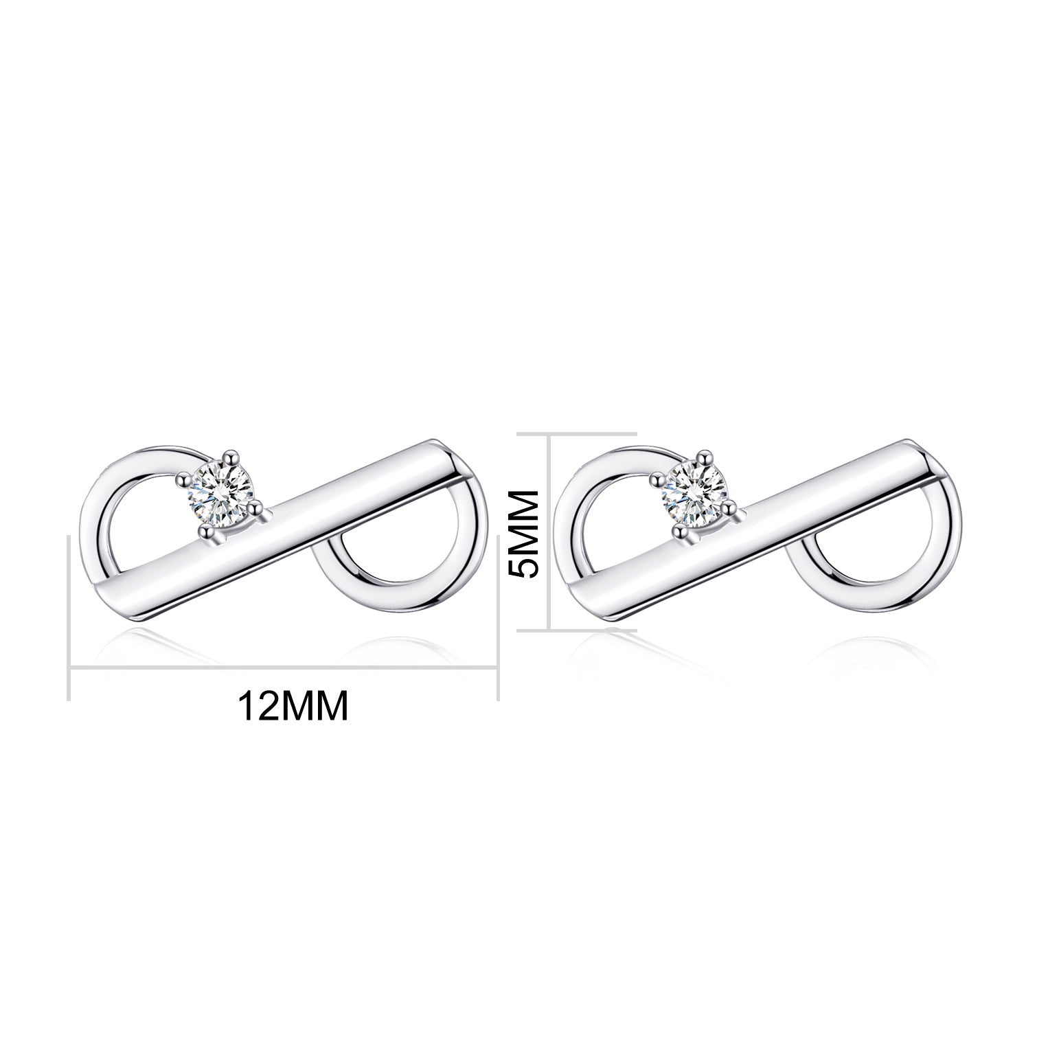 Philip Jones Signature Earrings Created with Zircondia® Crystals