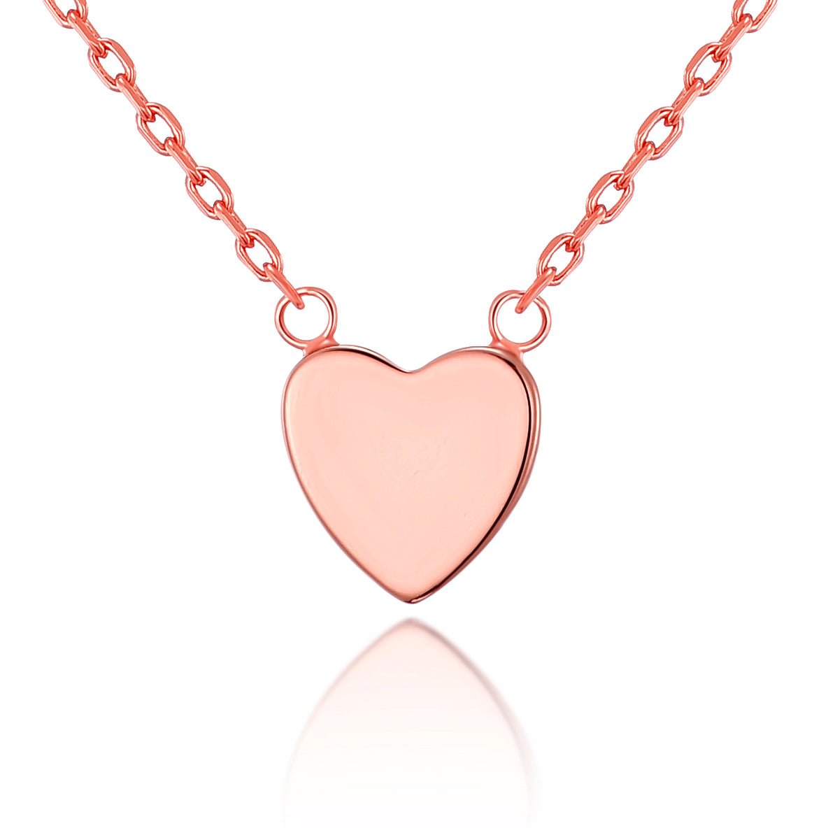 Rose Gold Plated Heart Necklace with Quote Card - Philip Jones Jewellery