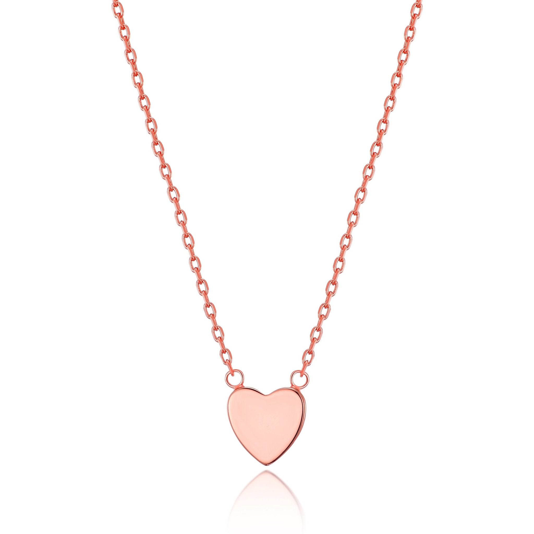 Rose Gold Plated Heart Necklace with Quote Card - Philip Jones Jewellery