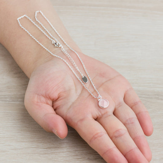 Rose Quartz Necklace - Philip Jones Jewellery