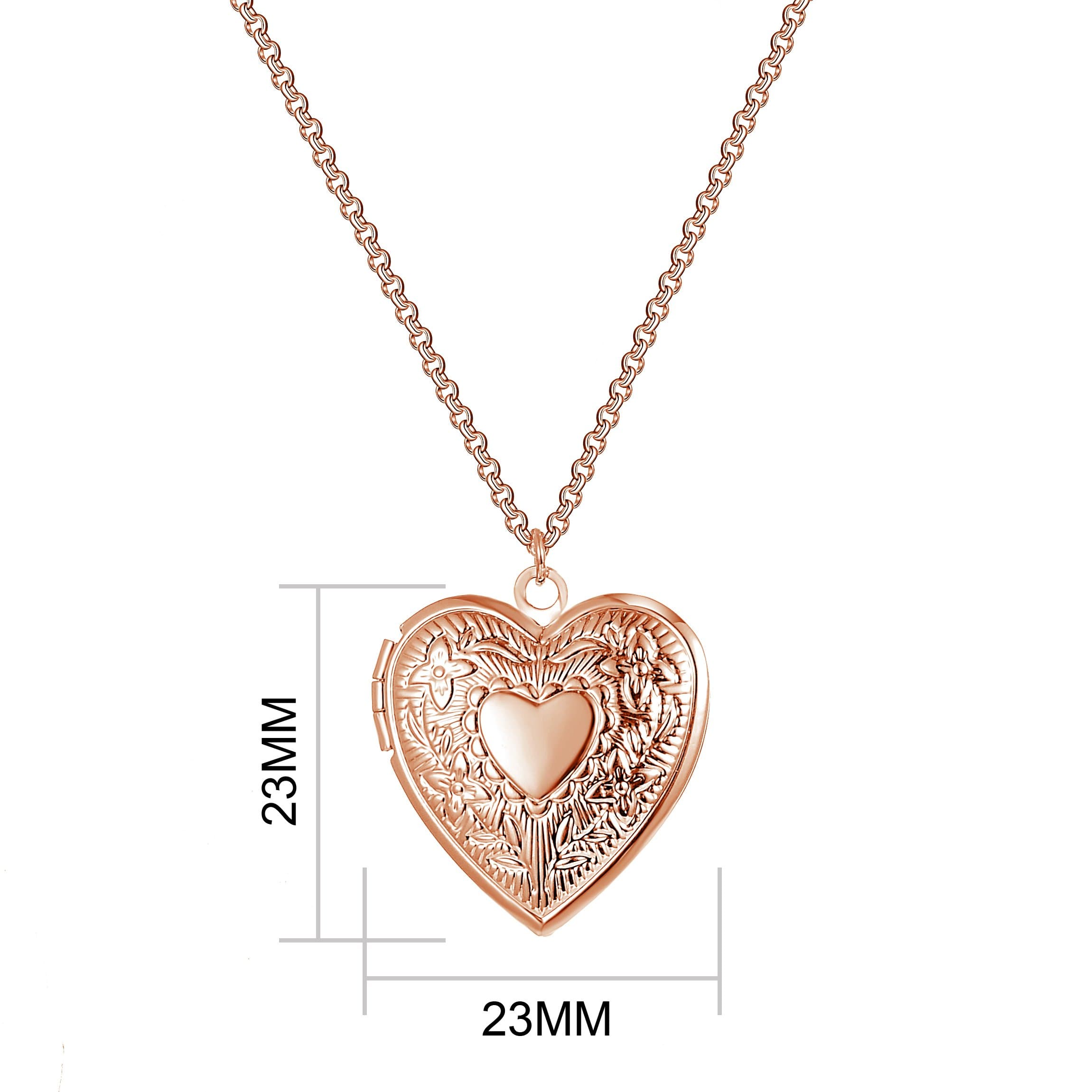 Rose Gold Plated Heart Locket