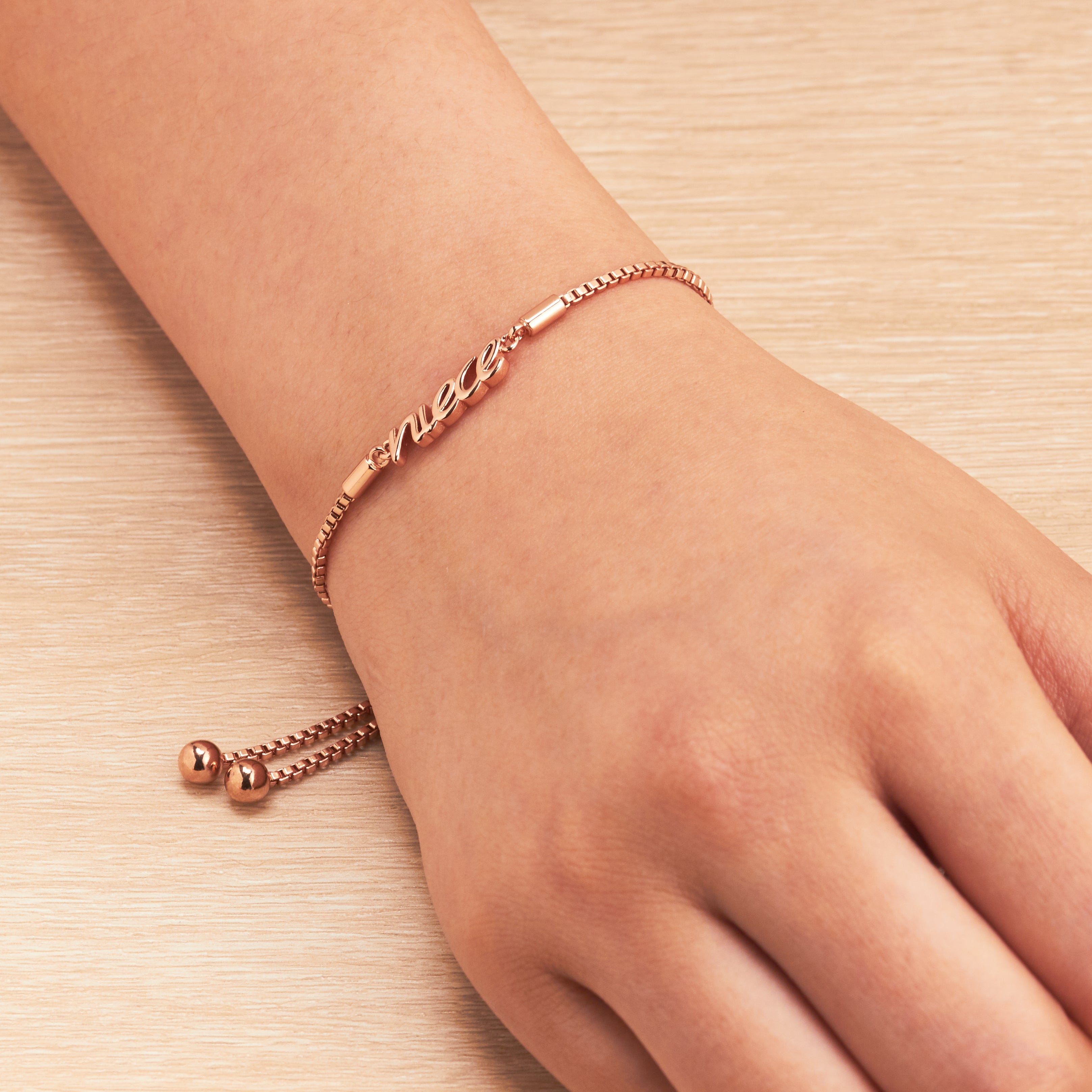 Rose Gold Plated Niece Bracelet Created with Zircondia® Crystals