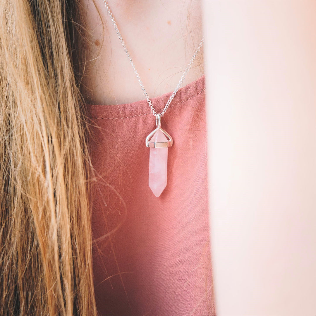Rose Quartz Gemstone Necklace