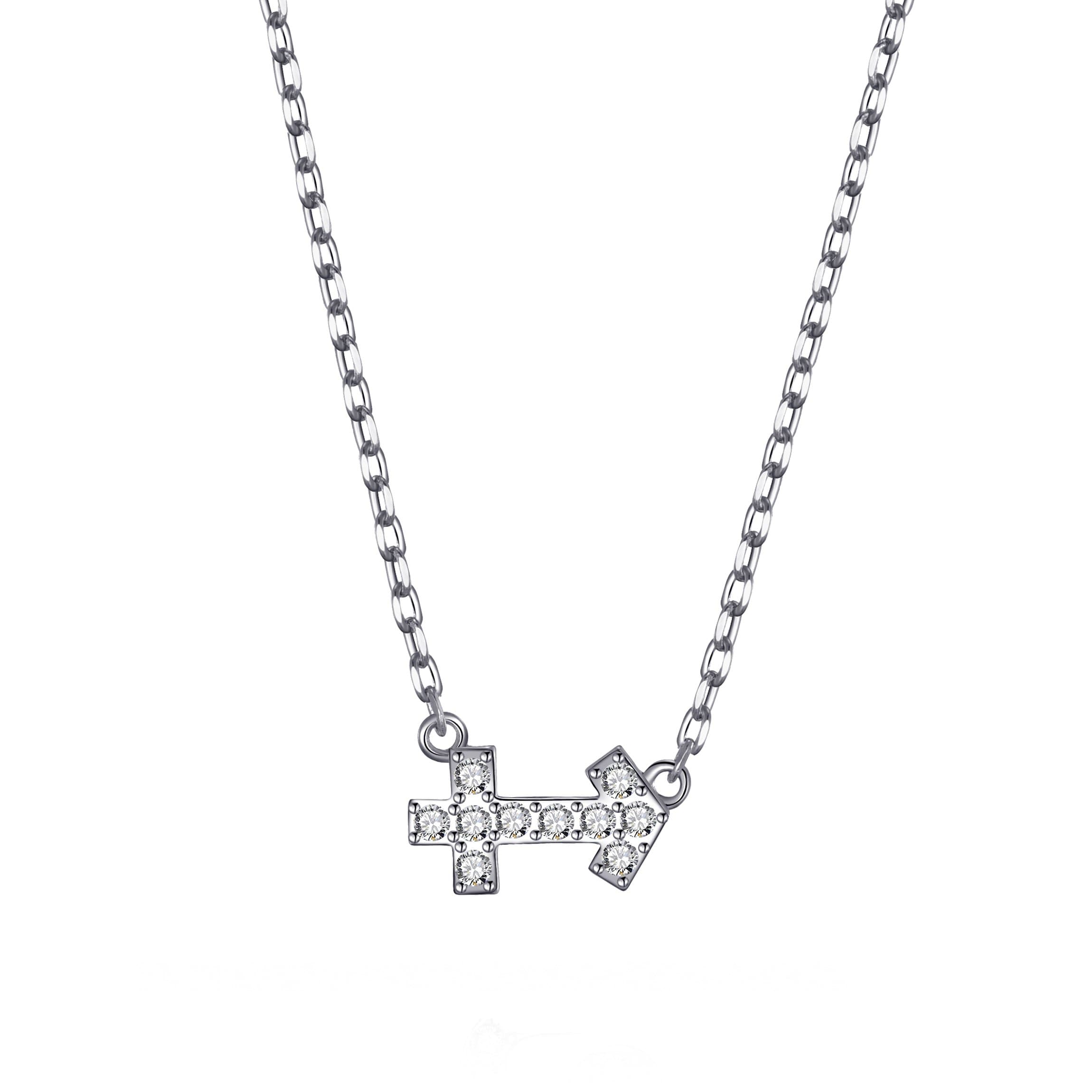 Sagittarius Zodiac Necklace Created with Zircondia® Crystals