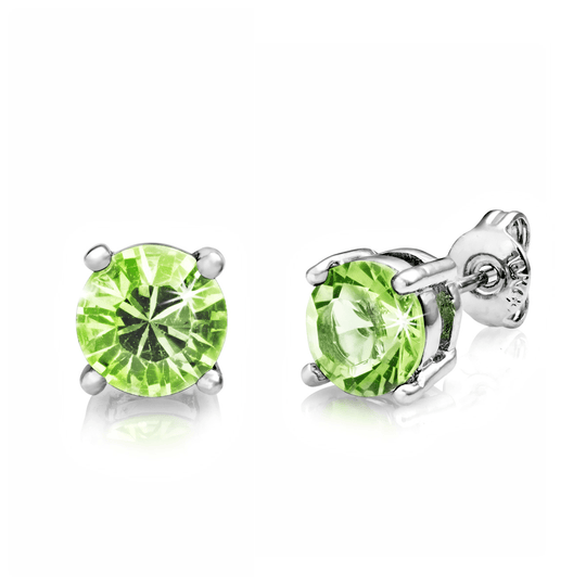 Seven Pack of Solitaire Earrings Created with Zircondia® Crystals - Philip Jones Jewellery