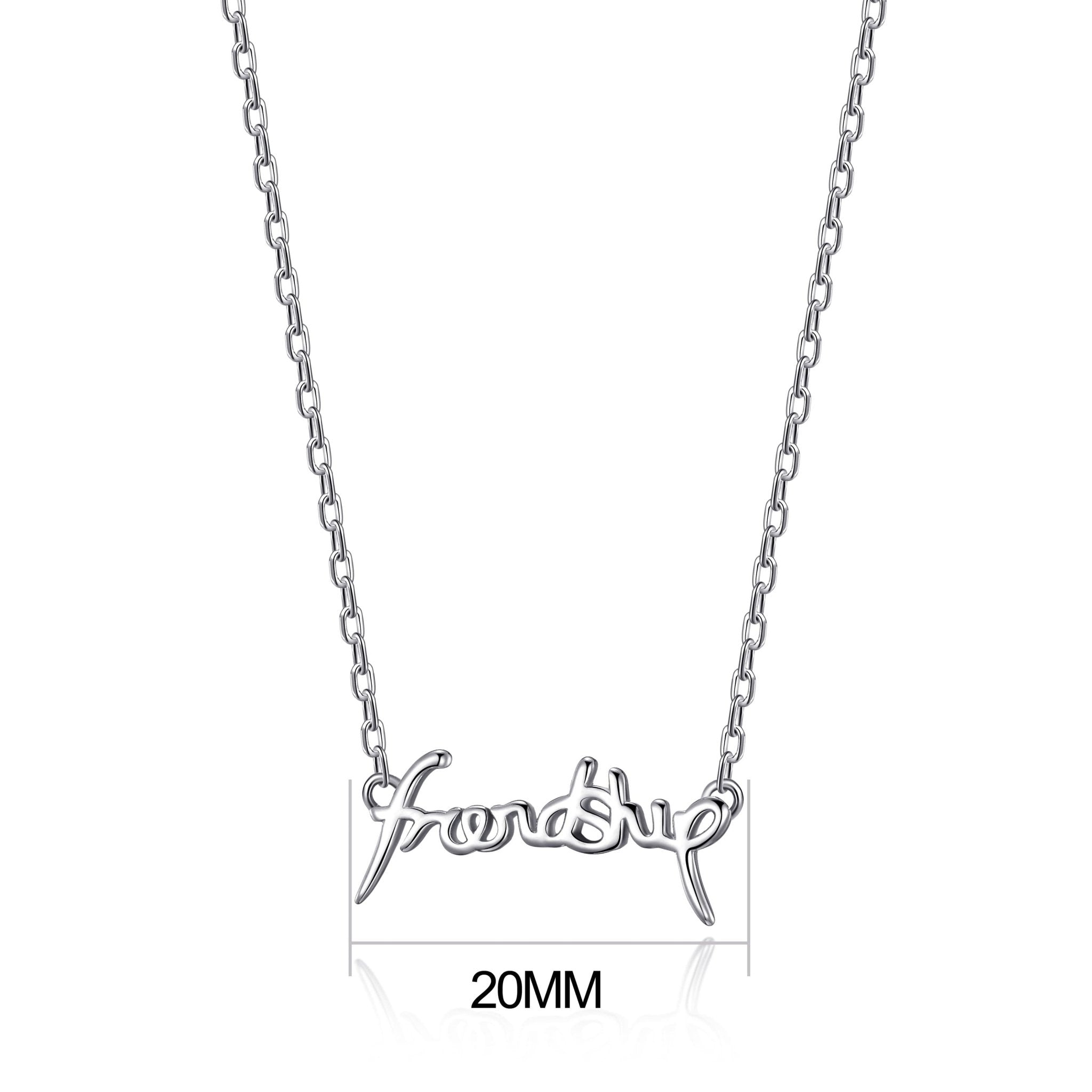 Silver Plated Friendship Necklace - Philip Jones Jewellery