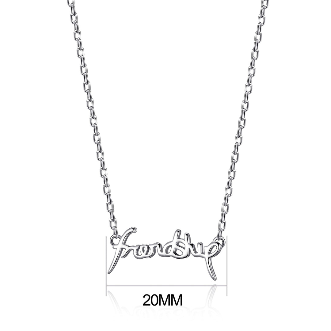 Silver Plated Friendship Necklace - Philip Jones Jewellery