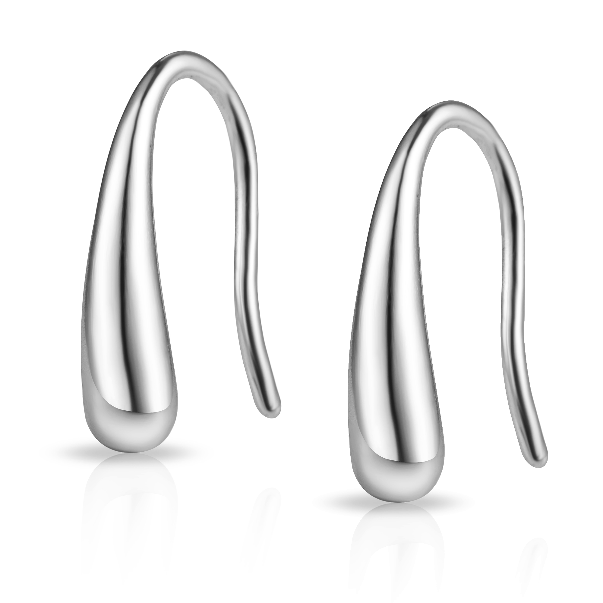 Sterling Silver Teardrop Earrings by Philip Jones Jewellery