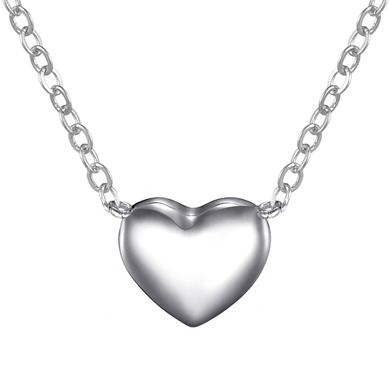 Sterling Silver Bottom of my Heart Necklace - Philip Jones Jewellery