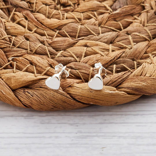 Sterling Silver Heart Earrings - Philip Jones Jewellery