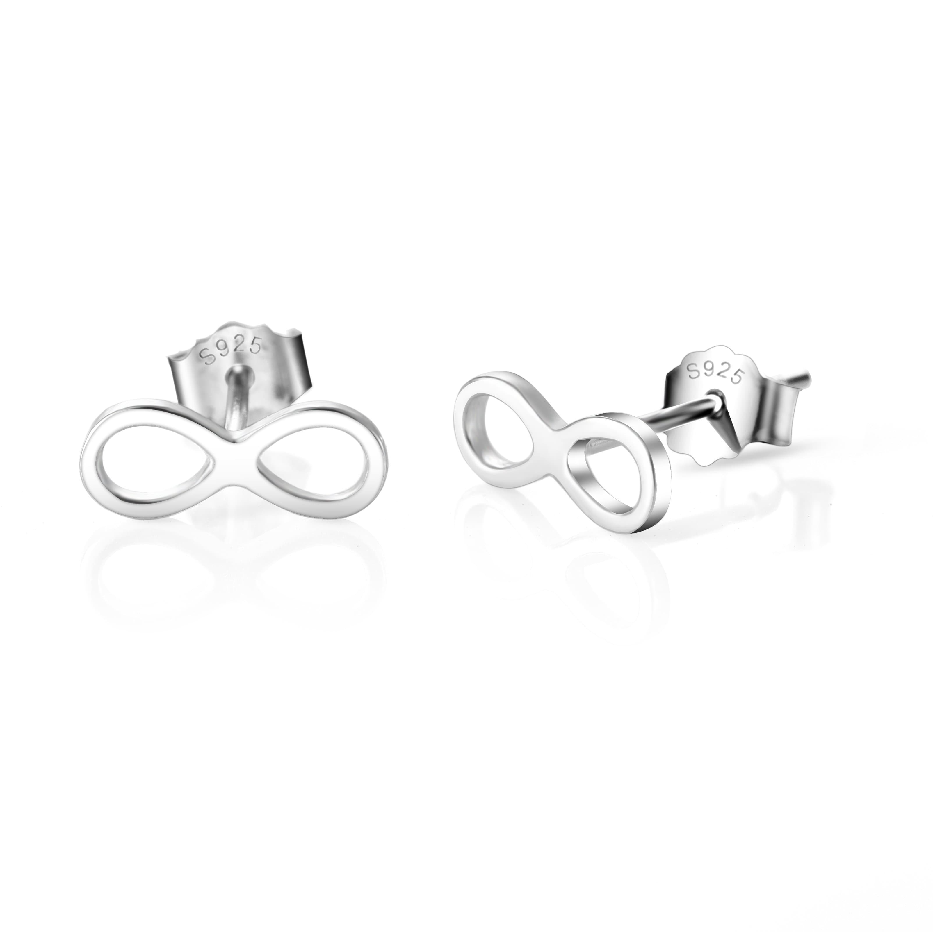 Sterling Silver Infinity Earrings by Philip Jones Jewellery